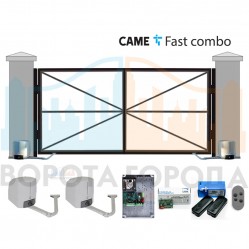 Ворота распашные 5000х2250 мм с автоматикой CAME FAST COMBO 